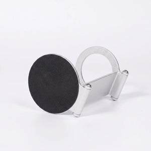 Foldable base of YomiNobo espresso machine stand in collapsed position