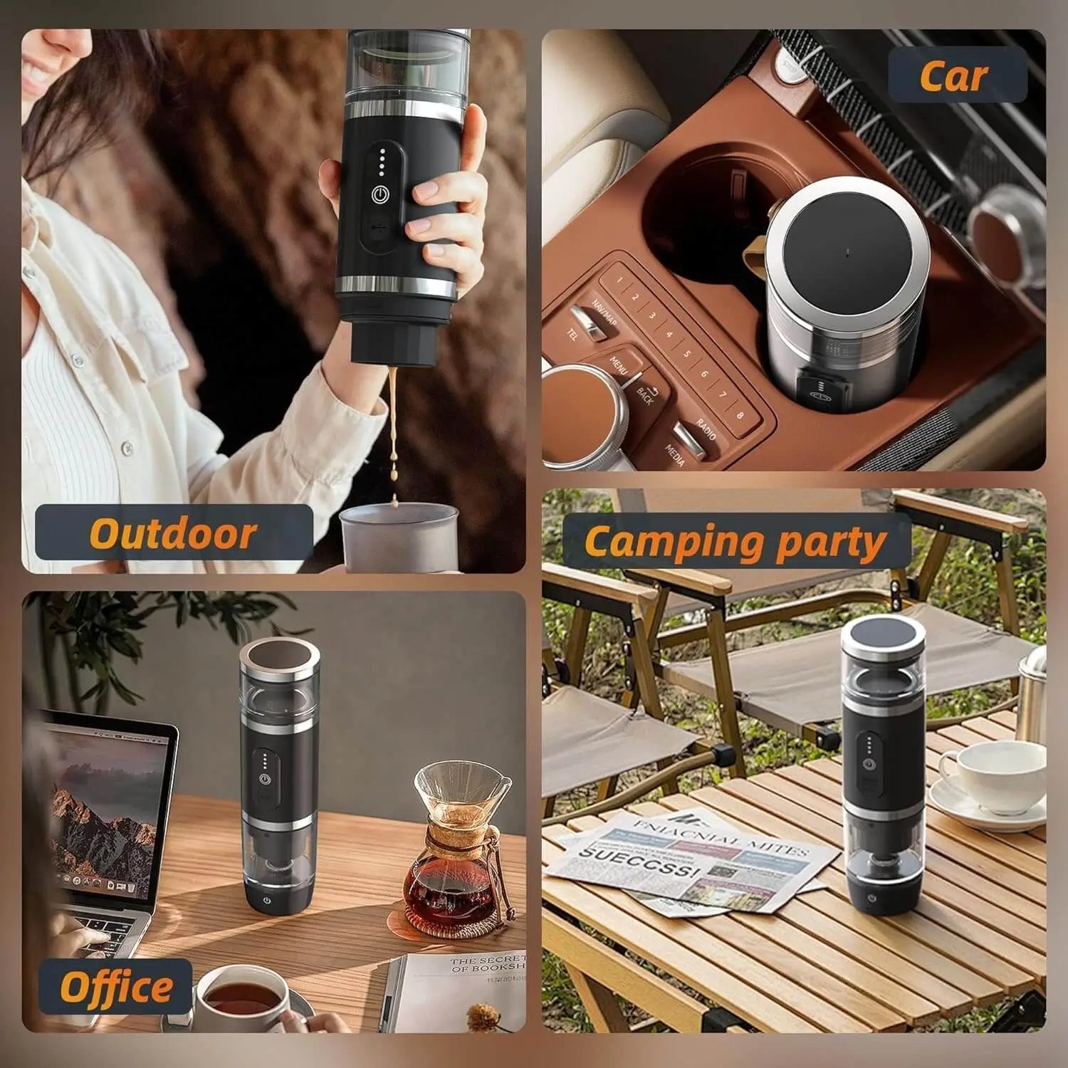 YomiNobo 3 - in - 1 Portable Espresso Machine | 20 Bar & Milk Frother - YomiNobo