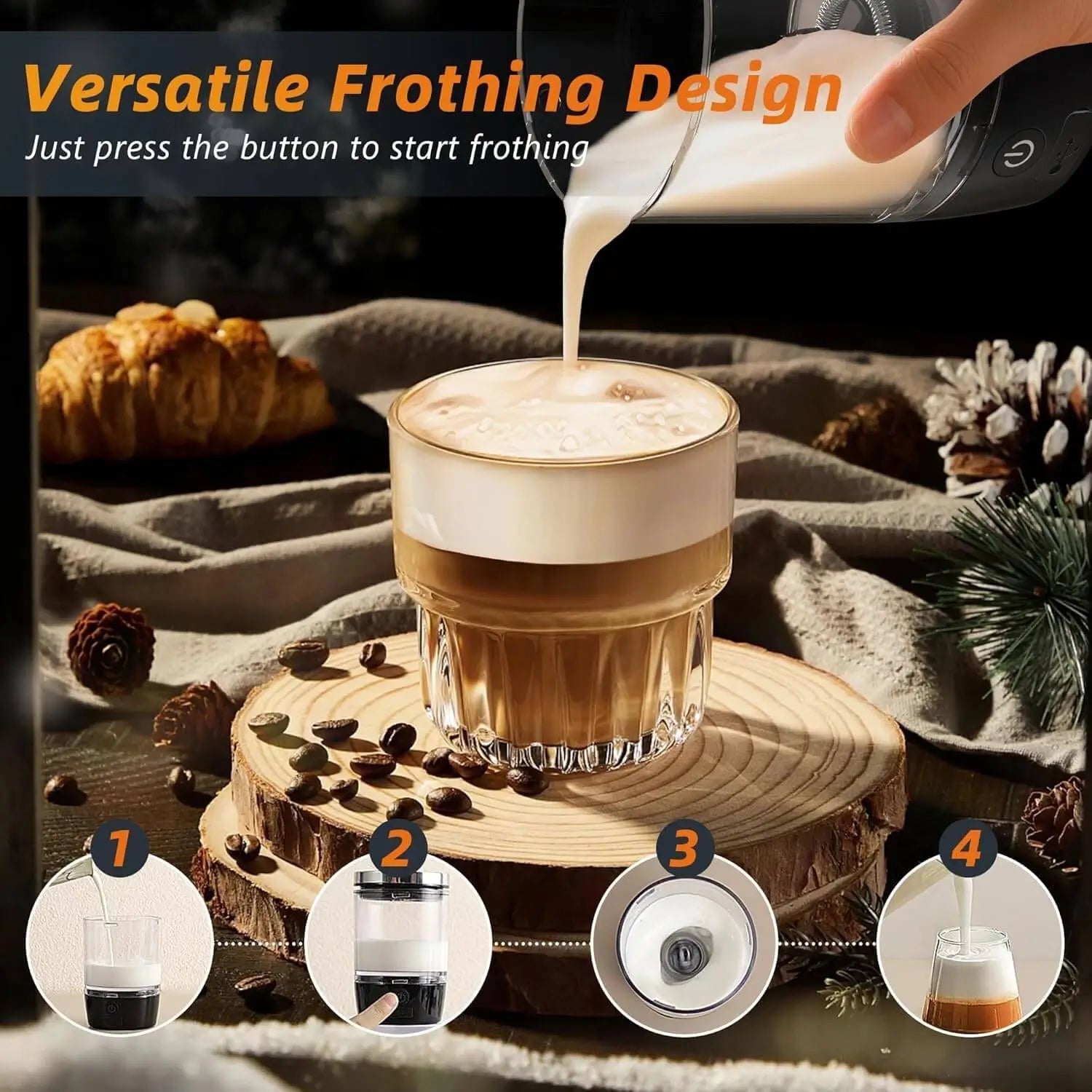 YomiNobo 3 - in - 1 Portable Espresso Machine | 20 Bar & Milk Frother - YomiNobo