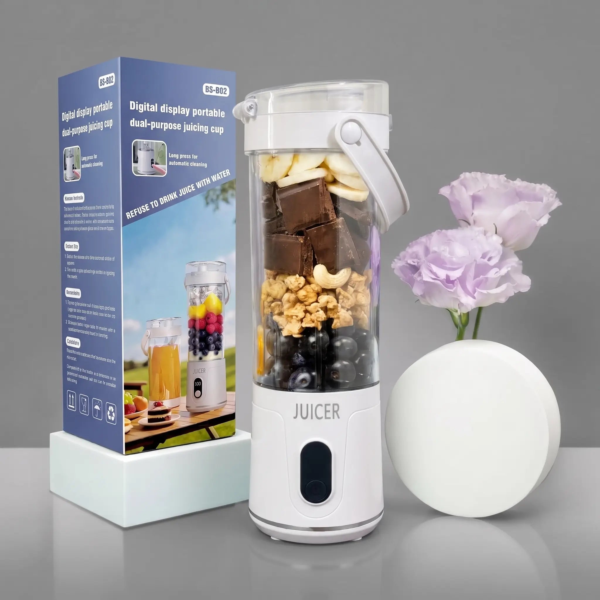 YomiNobo Fresh Juice Blender Portable 600ml - YomiNobo