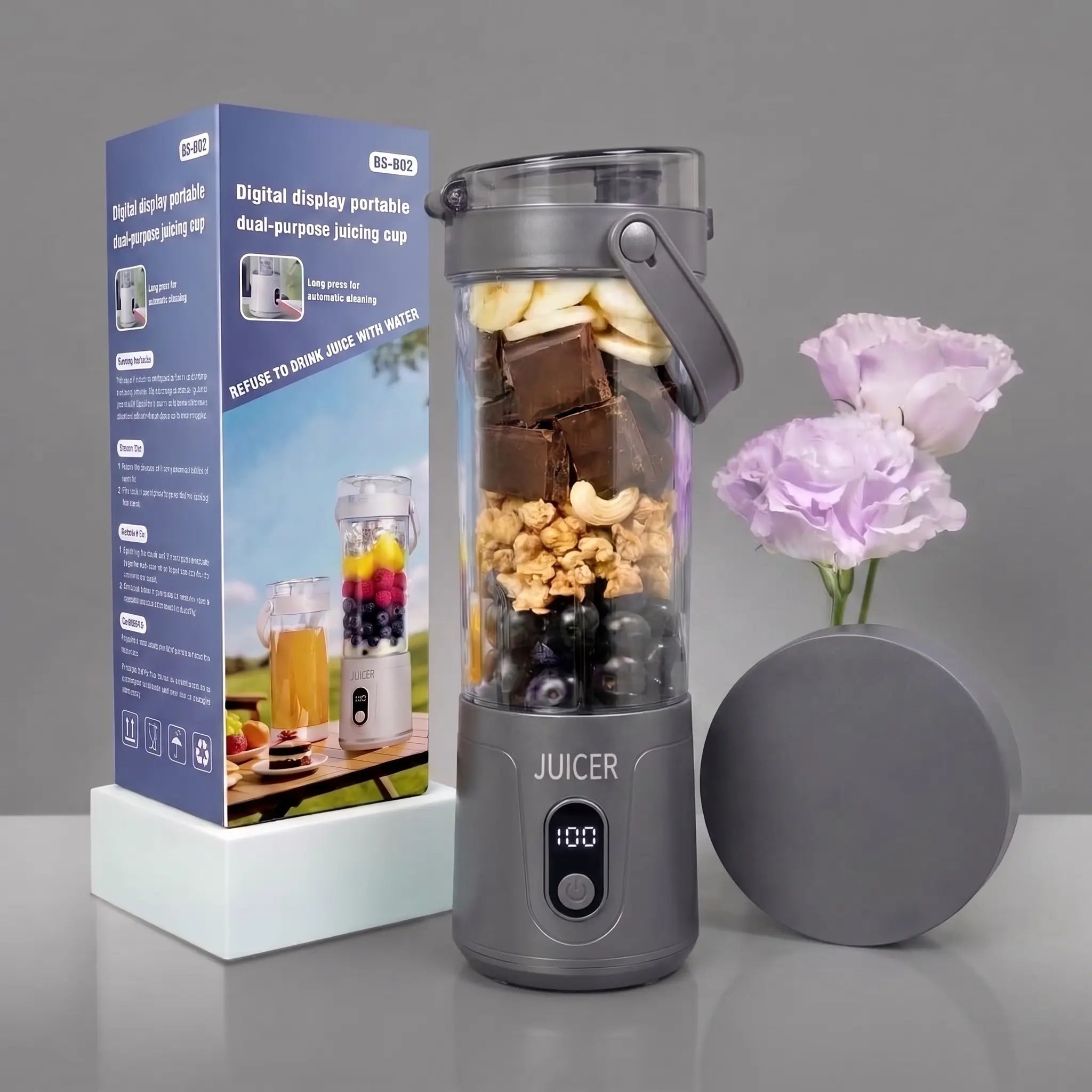 YomiNobo Fresh Juice Blender Portable 600ml - YomiNobo