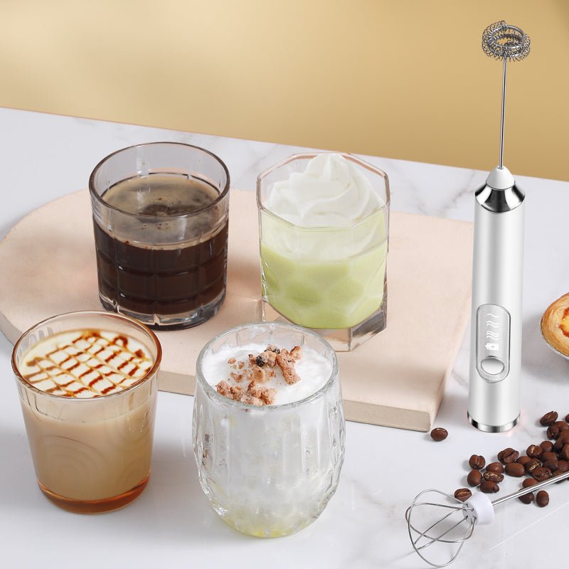 Yominobo Rechargeable Handheld Milk Frother for Cafe - Quality Foam - YomiNobo