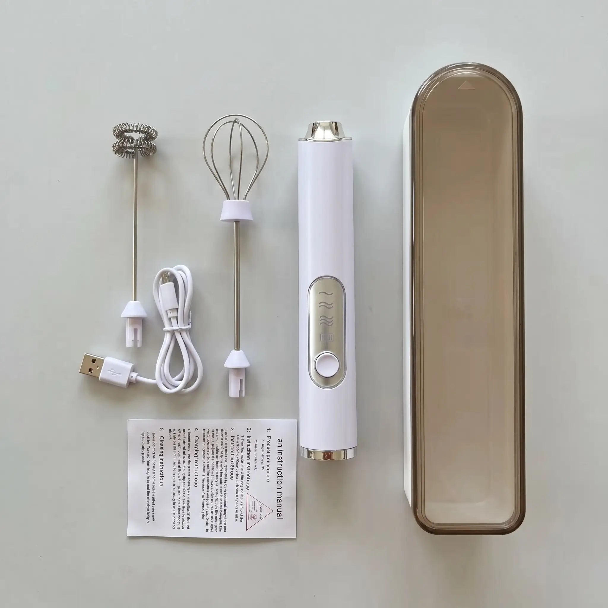 Yominobo Rechargeable Handheld Milk Frother for Cafe - Quality Foam - YomiNobo