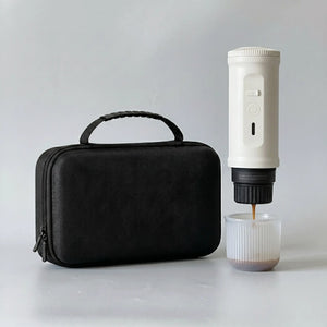 YomiNobo Travel Espresso Machine with Case – white edition portable coffee kit